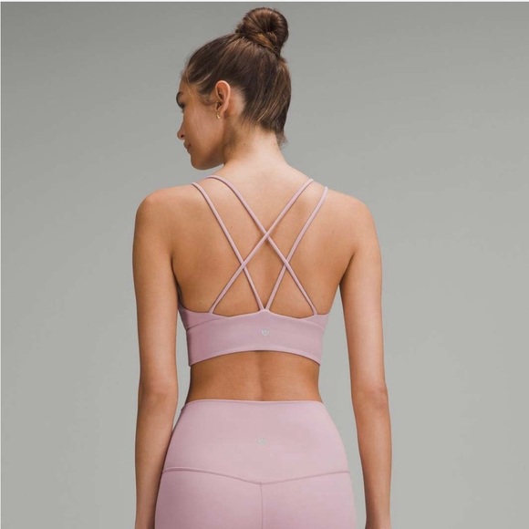 Lululemon Nulu Strappy V Neck Yoga Bra size 6 Rose Blush RSBL - Picture 2 of 5